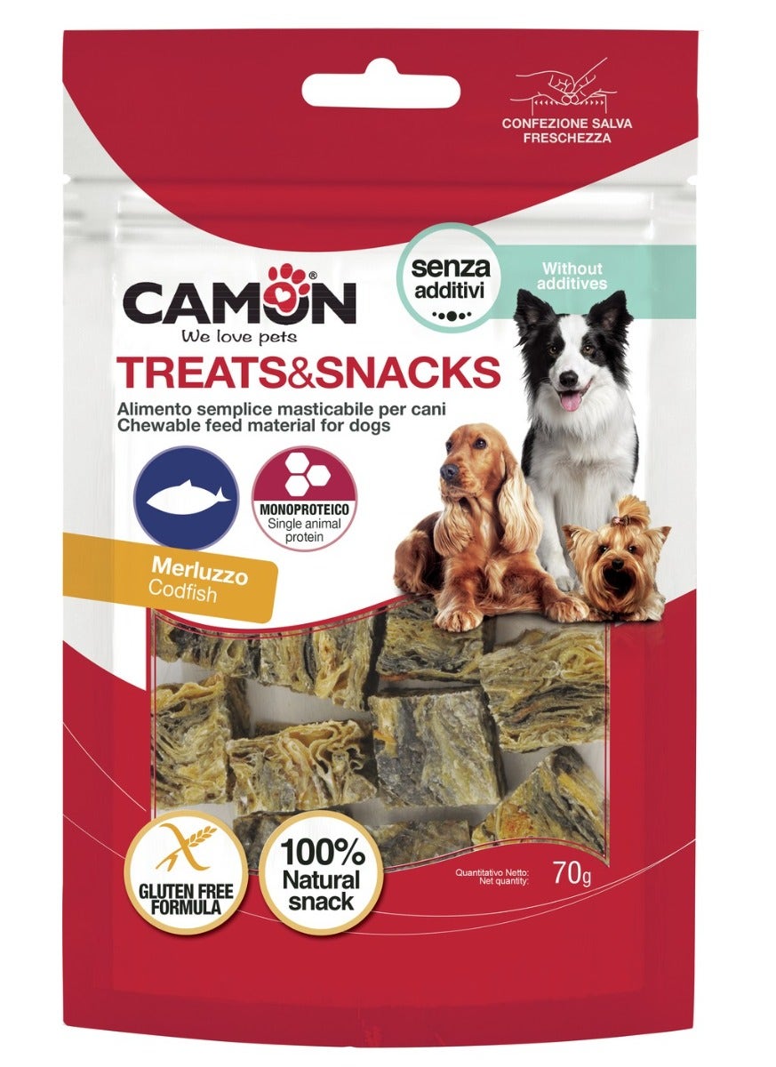 Camon Cubi Di Pelle Di Merluzzo Per Cani 70g 3x3cm-4