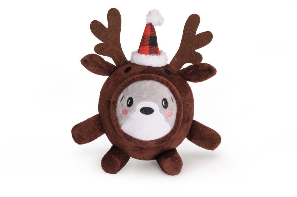 Camon Pupazzo A Forma Di Renna In Peluche Con Squeaker-2