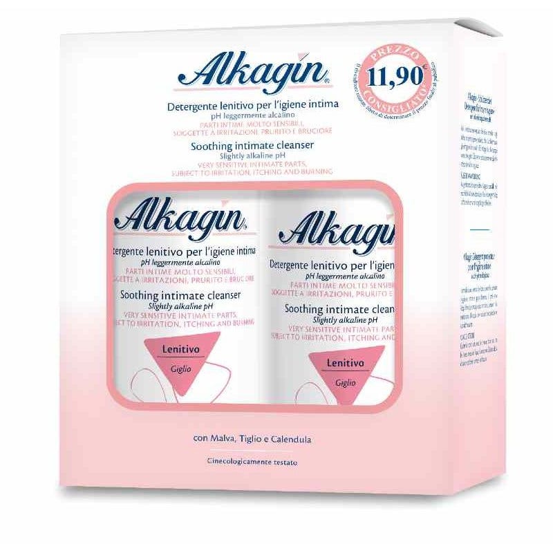 Alkagin Bipack PH 7 Detergente Intimo Lenitivo 400ml  - 2