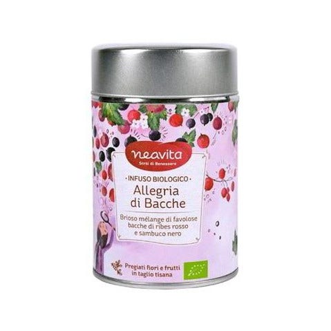 Neavita Silver Tin Infuso Allegria Bacche Bio 90g  - 1