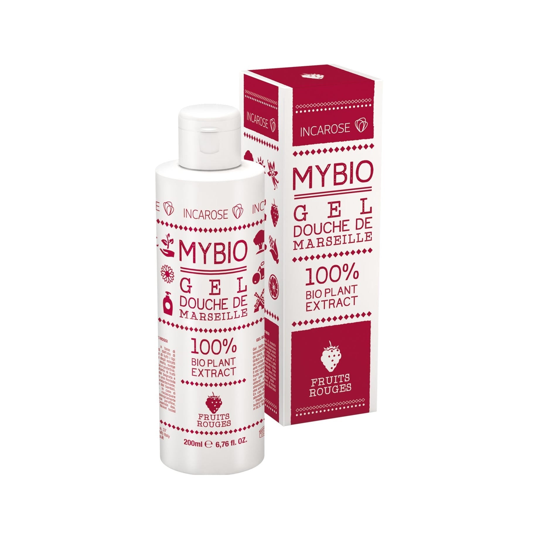 Incarose My Bio Bagnodoccia Marsiglia Frutti Rossi 200ml  - 1