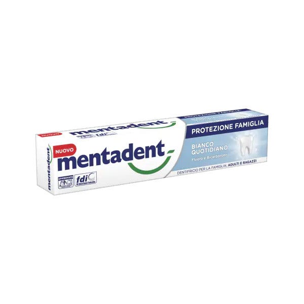 Mentadent Dentifricio Protezione Famiglia Bianco Quotidiano 75ml  - 1