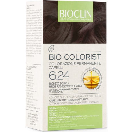 Bioclin Bio Colorist Colorazione Permanente 6.24 Biondo Scuro Beige Rame   - 2