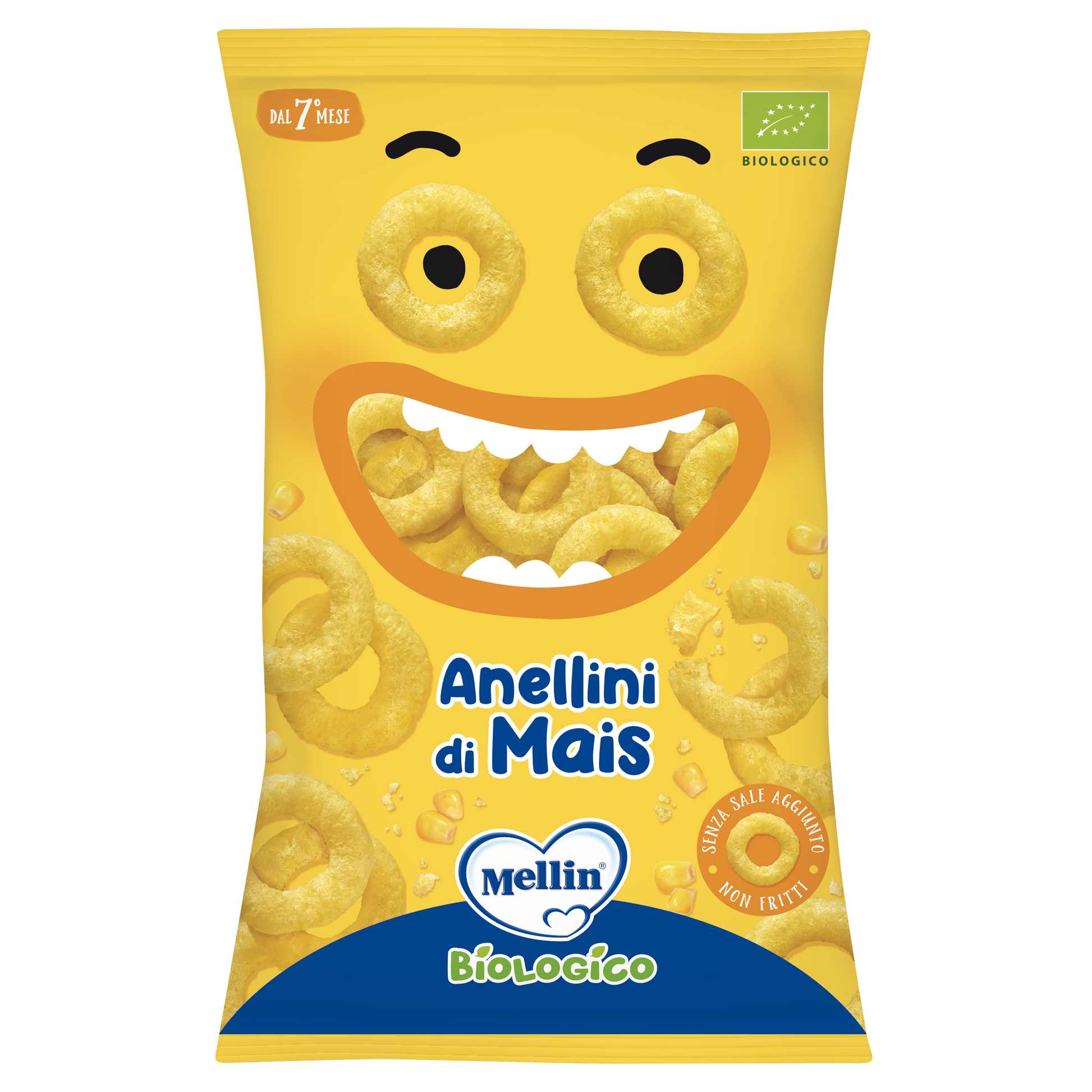 Mellin Snack Bio Anellini Di Mais 15g 7Mesi+  - 1