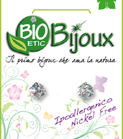 Bioetic Bijoux Orecchino Cubo 4mm Crystal  - 1