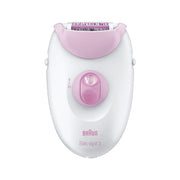 Braun Epilatore Silk-Epil 3 SE3270 Legs & Body Bianco Rosa-1