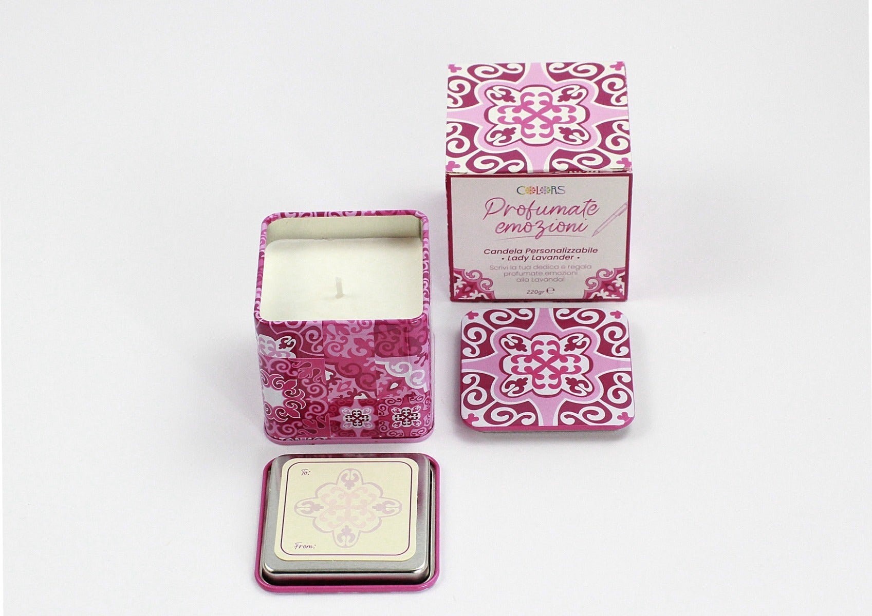 Colors Candela Profumata Personalizzabile Lady Lavander-2
