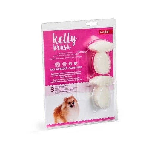 Kelly Brush 4+4 Spugnette Per 4 Trattamenti Oral Care Cane Taglia S  - 1