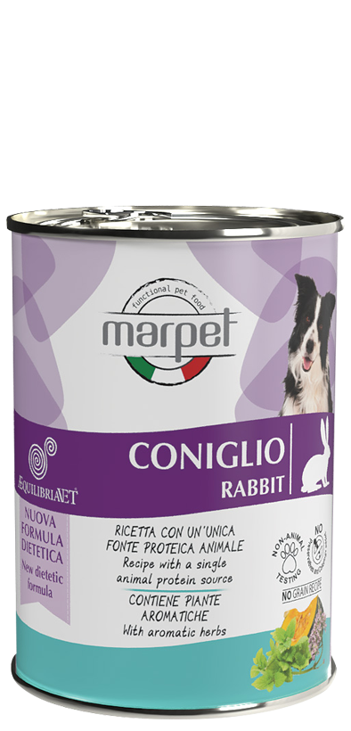 Marpet Aequilibriavet Dog Coniglio Cibo Umido Per Cani Adulti Scatoletta 400g-2