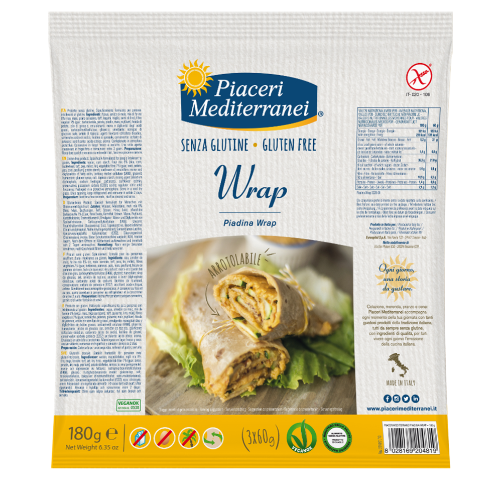 Piaceri Mediterranei Piadina Wrap 180g - 1
