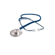 Moretti Fonendoscopio Testa Piatta Tubo Lattice Rosso   - 1