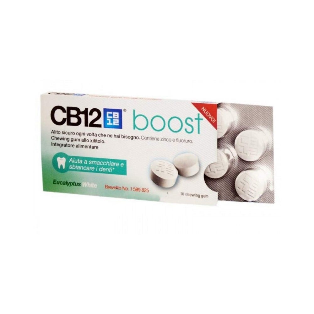 CB12 Boost Eucalipto White 10 Chewingum  - 2
