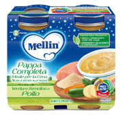 Mellin Semolino Verdure Pollo Pappa Completa 6m+ 2x200g  - 3