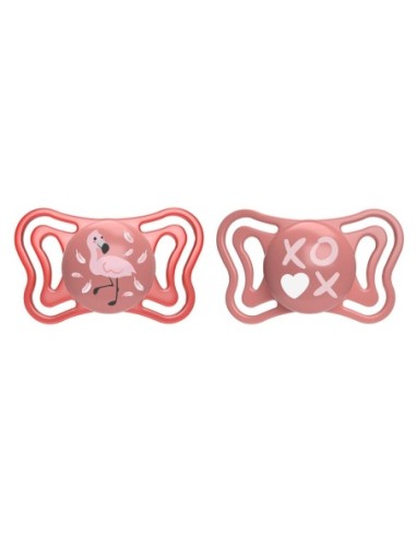 Chicco Physoforma Light Succhietto Silicone Rosa 2 Pezzi 6-16 Mesi-2