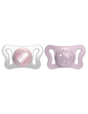 Chicco Succhietto Micro Rosa Silicone 2 Pezzi 0-2 Mesi-1