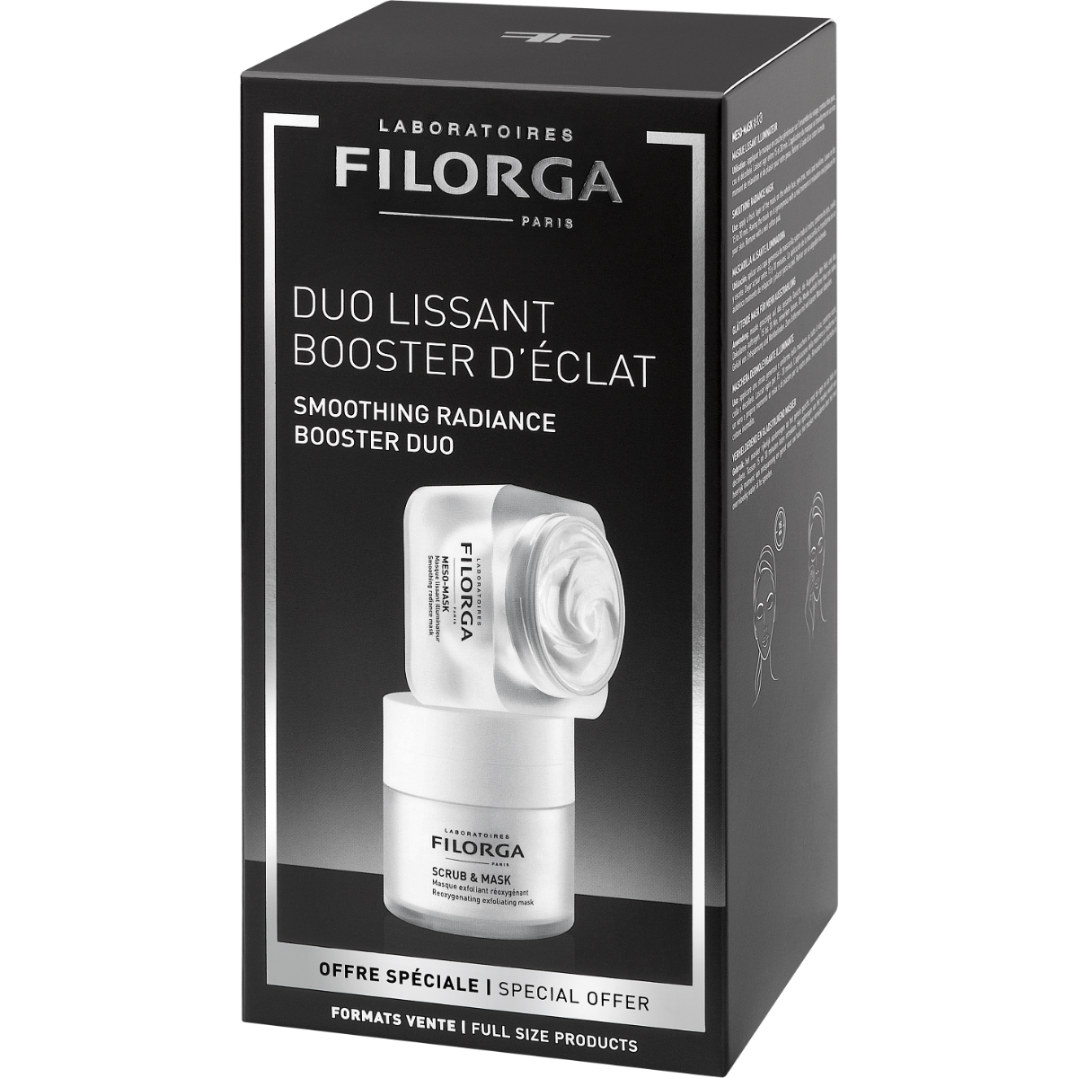 Filorga Duo Rituale Rigenerante Maschera Dermolevigante Illuminate 50ml + Maschera Esfoliante Riossigenante 55ml-1