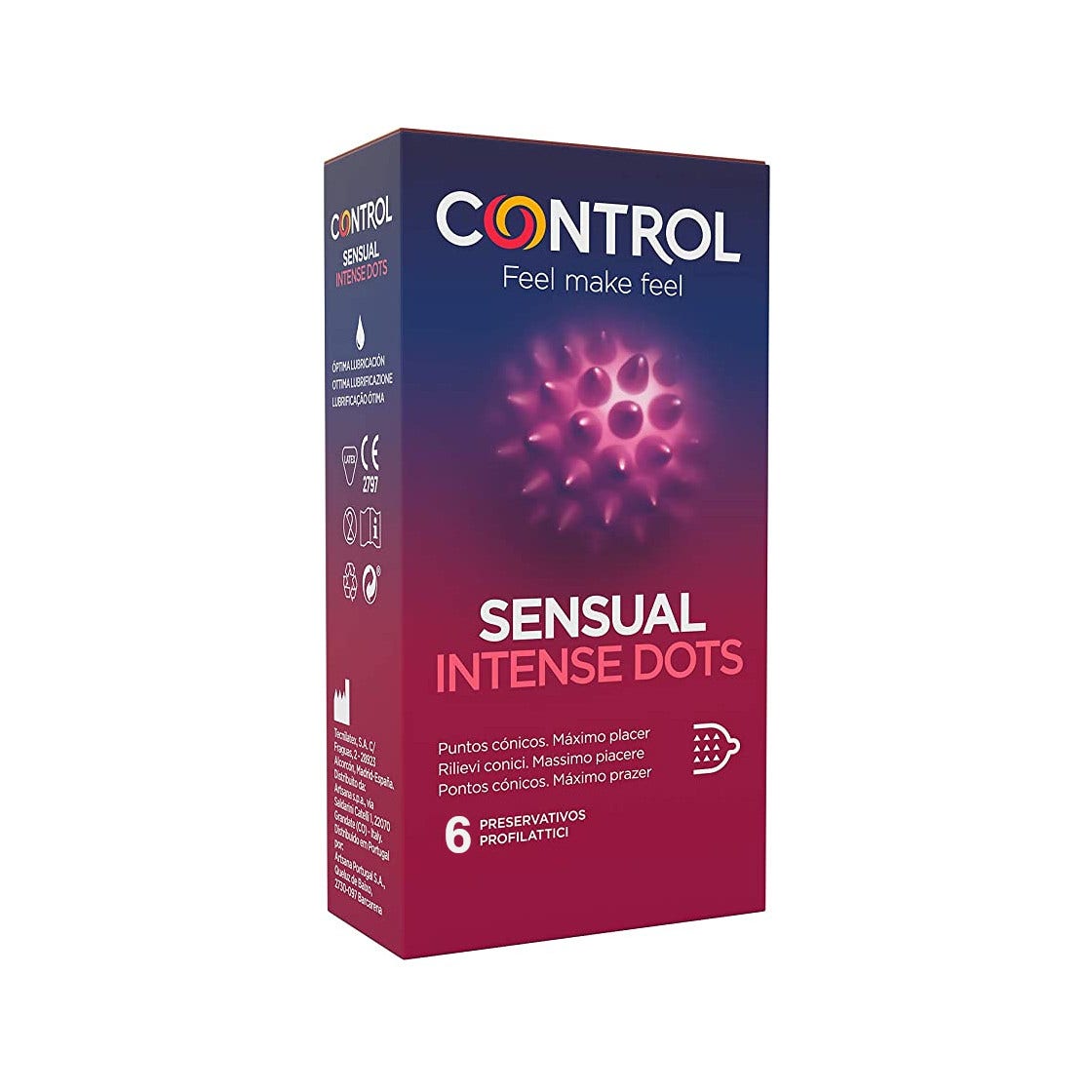Control Sensual Intense Dots 6 Preservativi  - 1