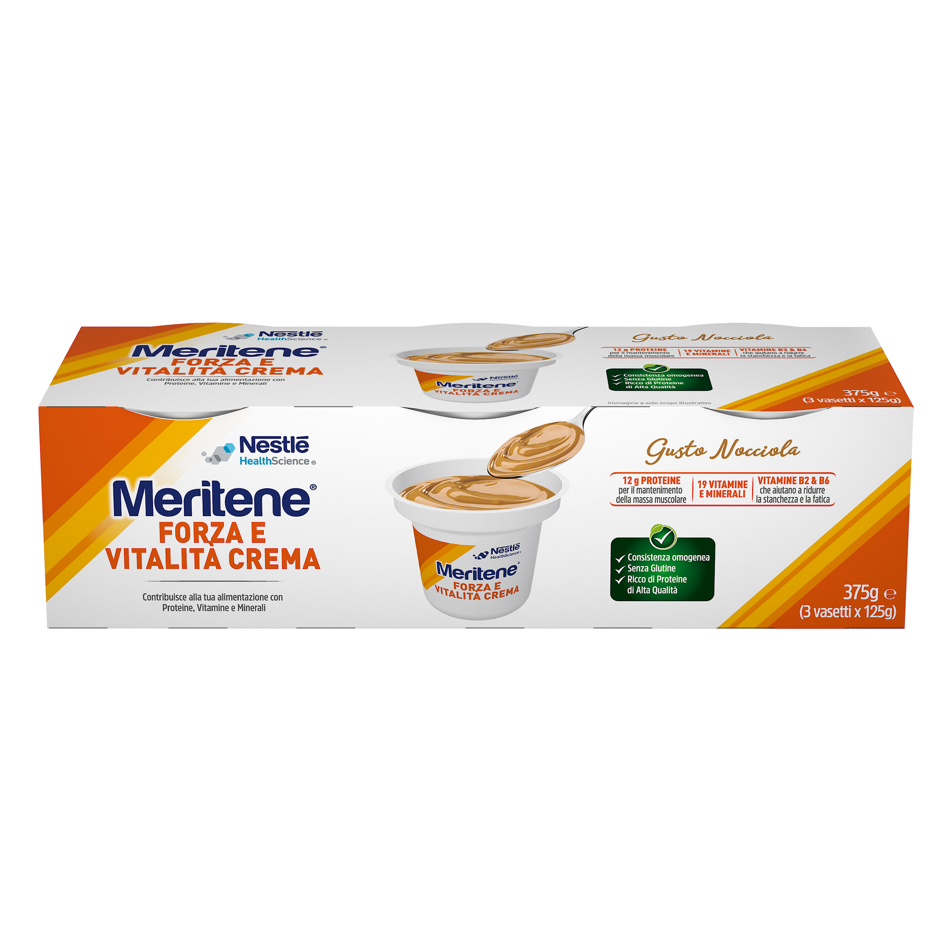 Meritene Crema Nocciola 3 X 125g  - 3