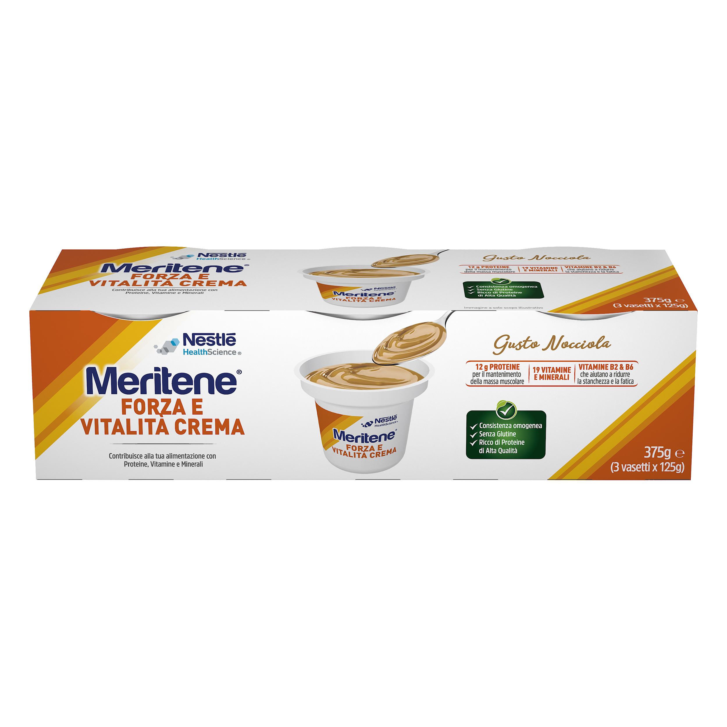 Meritene Crema Nocciola 3 X 125g  - 3