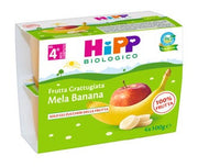 Hipp Bio Frutta Grattugiata Mela Banana 4M+ 4x100g  - 2