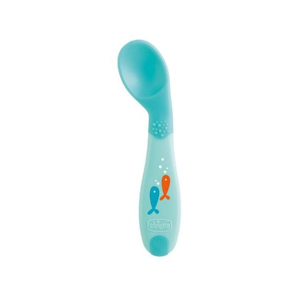 Chicco Cucchiaio Angolato Azzurro 1 Pezzo  - 1