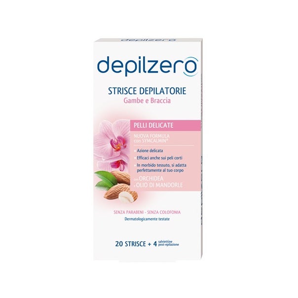 Depilzero 20 Strisce Depilatorie Gambe Braccia  - 2