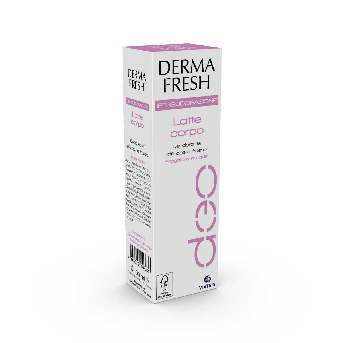 Dermafresh Ipersudorazione Latte Corpo Deodorante 100ml-2