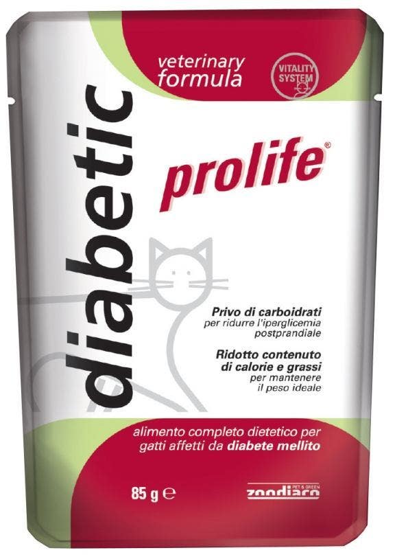 Prolife Veterinary Diabetic Cibo Umido Per Gatti Bustina 85g-2