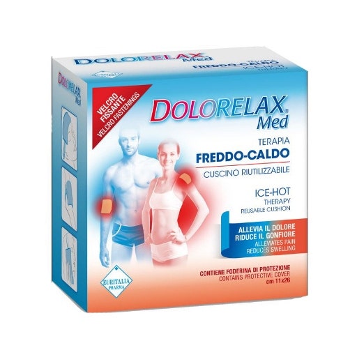 Dolorelax Med Cuscino Riutilizzabile Con Velcro Fissante 11x26cm   - 1