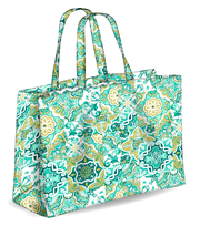 Colors Tote Borsa Mare Reversibile Colore Verde-2