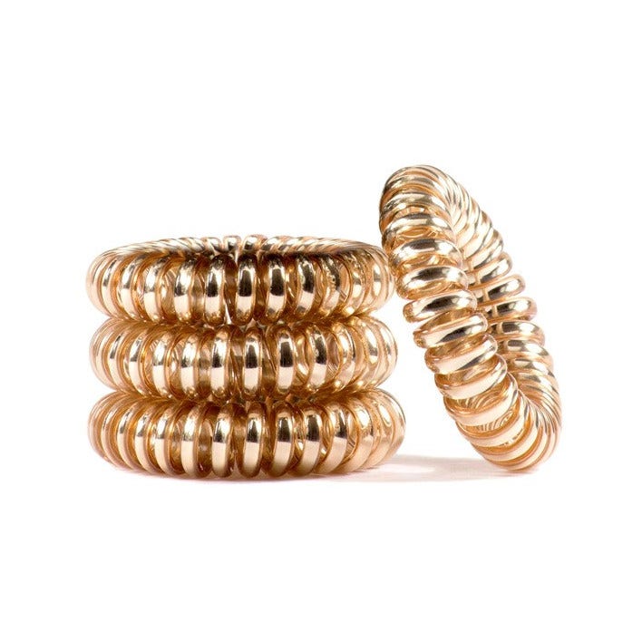 Wonder Bobble Elastici Capelli A Spirale Oro  - 2