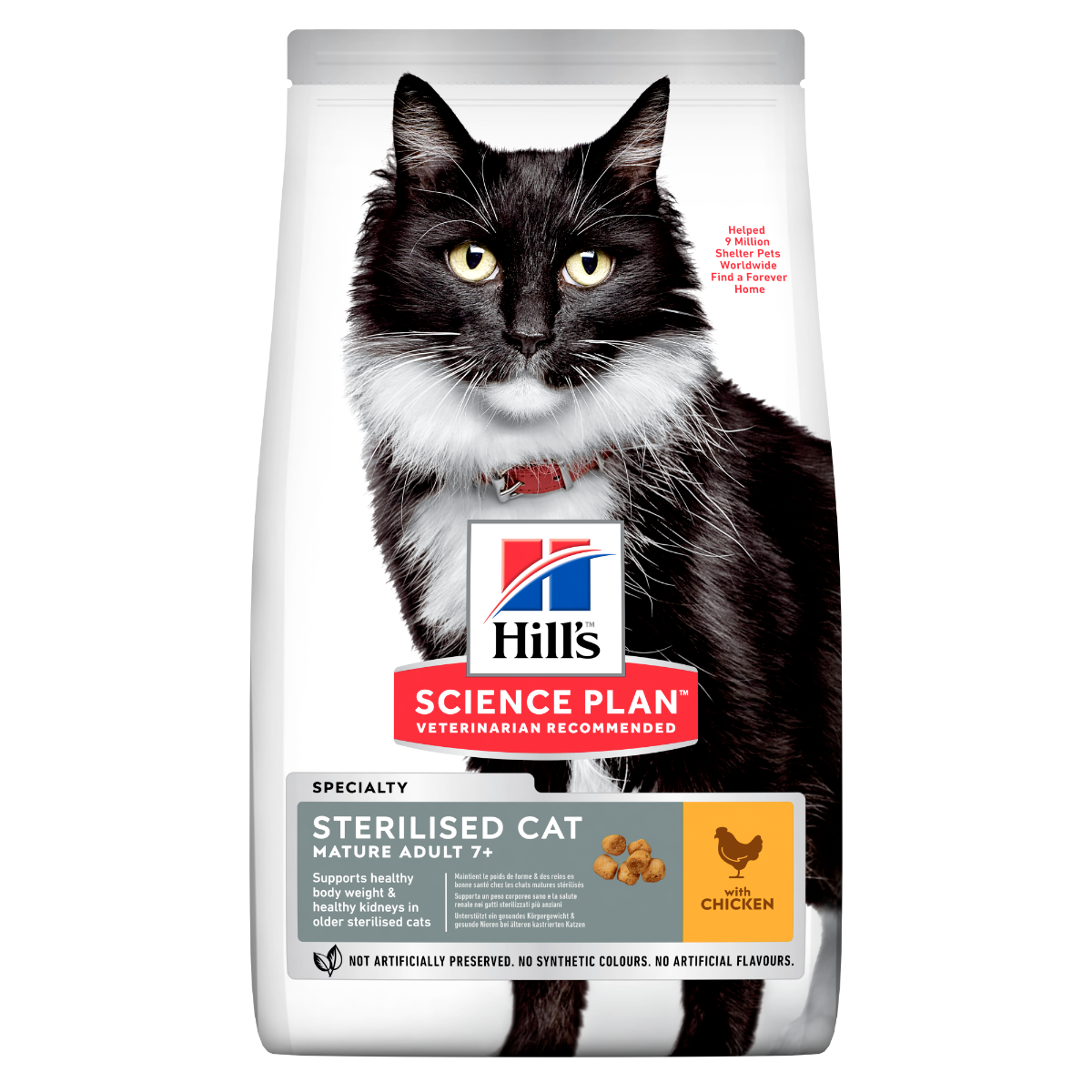 Hill's Science Plan Mature Adult 7+ Sterilised Cat Alimento Per Gatti Al Pollo 300g-2