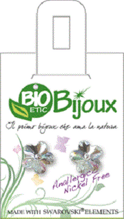 Bioetic Orecchino Fiore 10mm Crystal  - 2