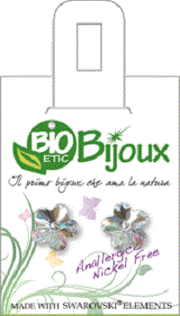 Bioetic Orecchino Fiore 10mm Crystal  - 2