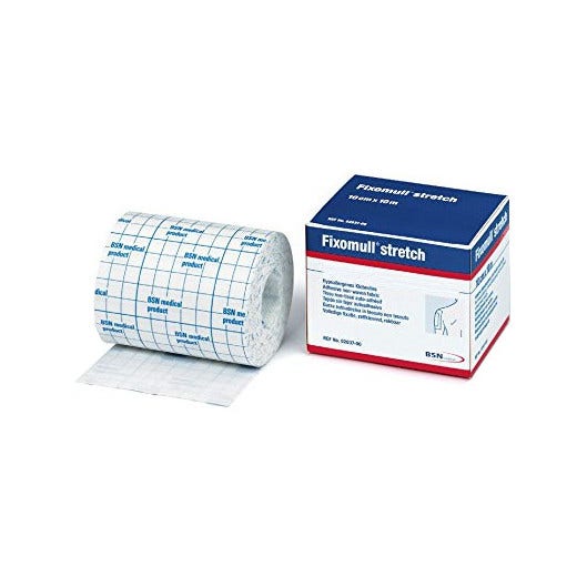 Fixomull Stretch Fascia Autoadesiva Ipoallergenica Per Fissaggio Cateteri 5mx5cm-4