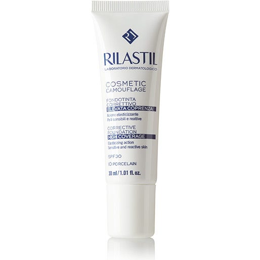 Rilastil Camouflage Fondotinta Fluido Elevata Coprenza Colore 40 Sand 30ml  - 1
