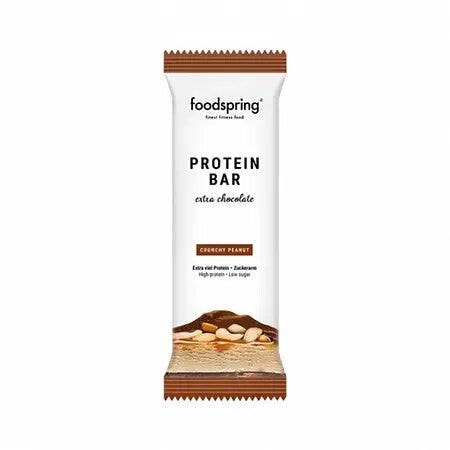 Foodspring Barretta Proteica Gusto Extra Chocolate Crunchy Peanut 45g-1