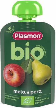 Plasmon Pouches Bio Mela Pera 100g-1