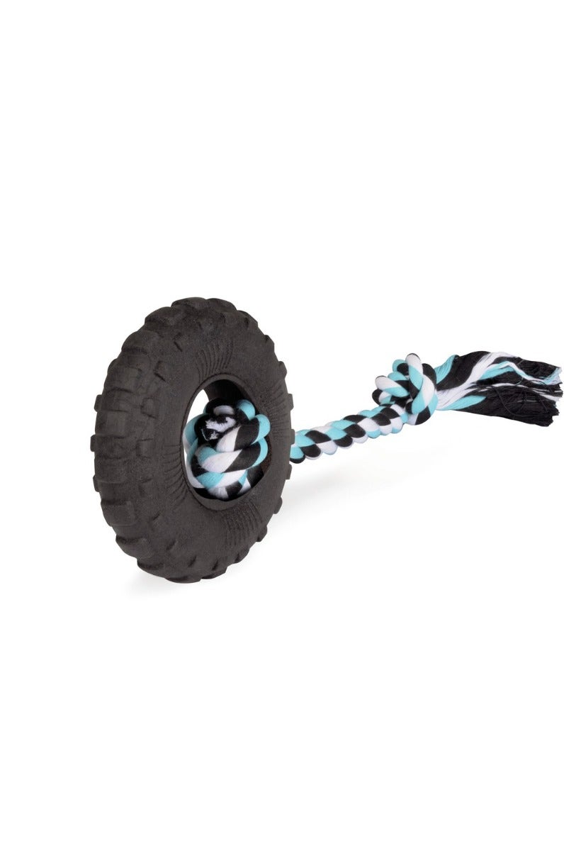Camon Gioco Cani Pneumatico In Foam TPR Con Corda In Cotone 10cm-1