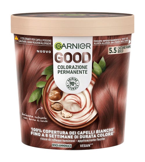 Garnier Good Kit Colorazione Permanente 5.5 Castano Ramato Ibisco 160g-1