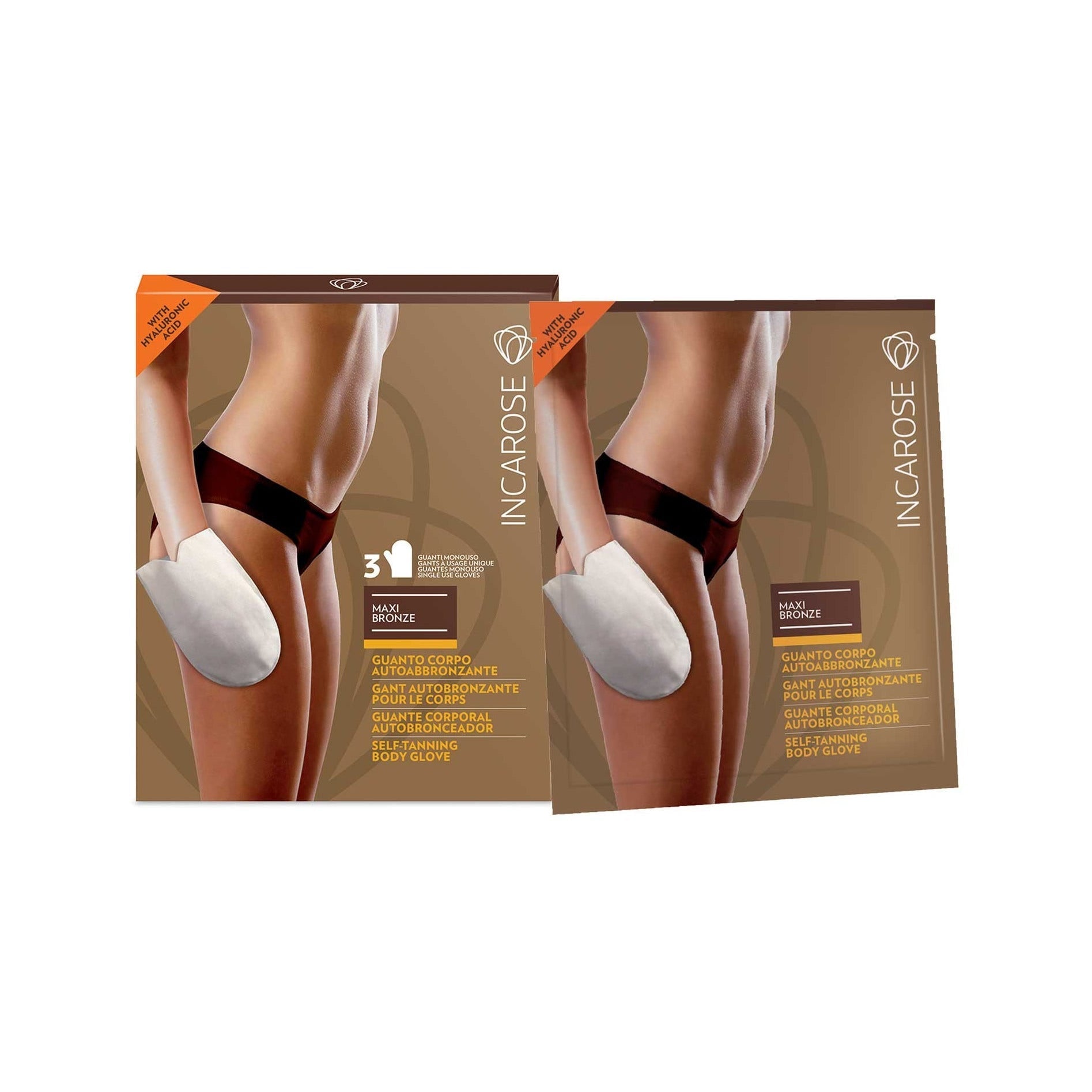 Incarose Maxi Bronze Guanto Corpo Autoabbronzante 3 Pezzi  - 2