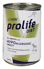 Prolife Dog Diet Wet Hypoallergenic Insect Cibo Umido Per Cani All Breeds Lattina 400g-2