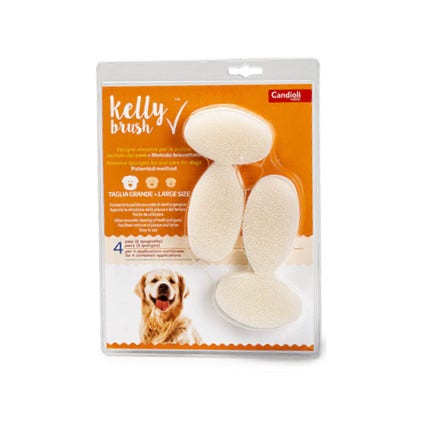 Kelly Brush Spugnetta Grande 4+4 Pezzi  - 1