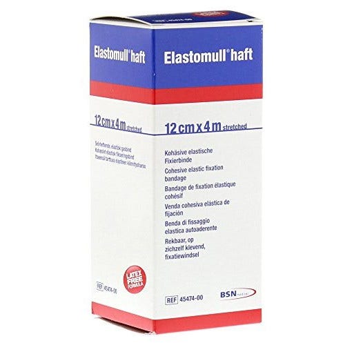 Elastomull Haft Benda Elastica Autoadesiva Compressione Forte 4mx12cm-5