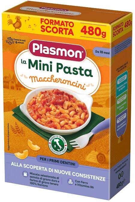 Plasmon La Pastina Maccheroncini 480g 10 Mesi+-1
