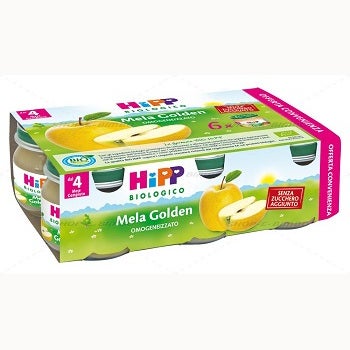 Hipp Bio Omogeneizzato Mela Golden 6x80g  - 1
