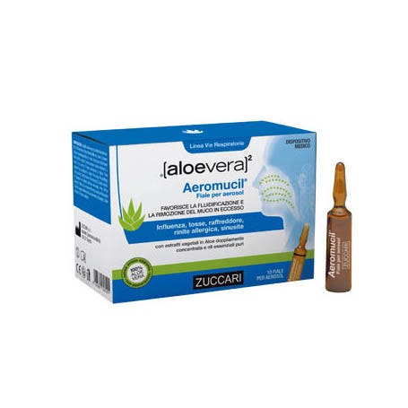 Zuccari Aloevera2 Aeromucil 10 Fiale 5ml  - 2