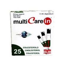 Test Colesterolemia MultiCare In Colesterolo In Strisce Con Aspirazione Capillare 25 Pezzi-2