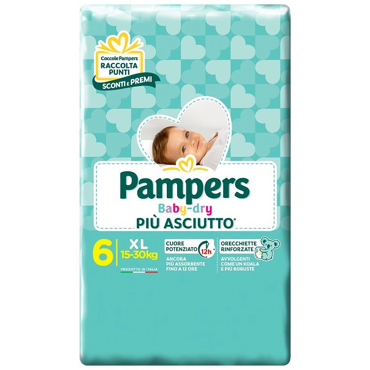 Pampers Baby-Dry Extralarge 15-30 kg 13 Pezzi-4