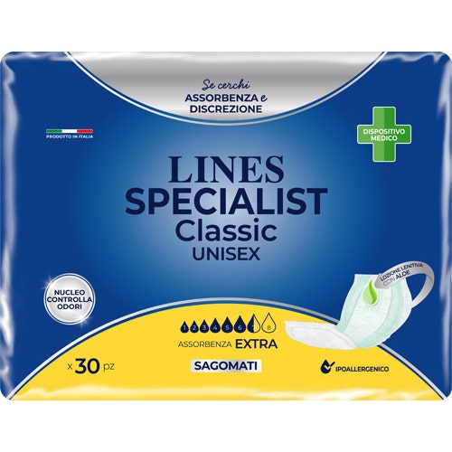 Lines Pannolone Specialist Classic Sagomato Extra 30 Pezzi  - 2